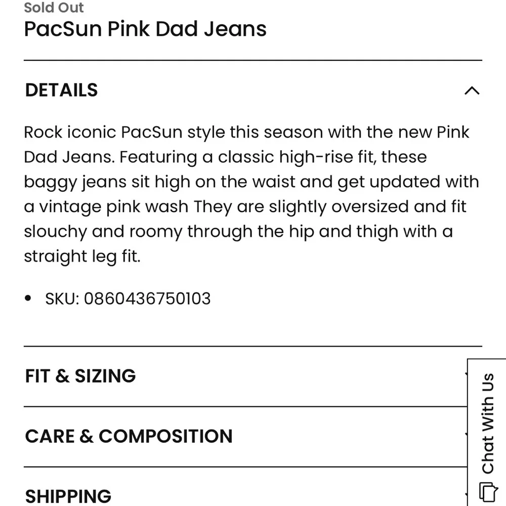 PACSUN Pink Corduroy Dad Ankle Pants Size 26